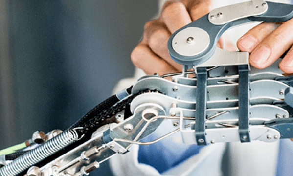 A man using a machine