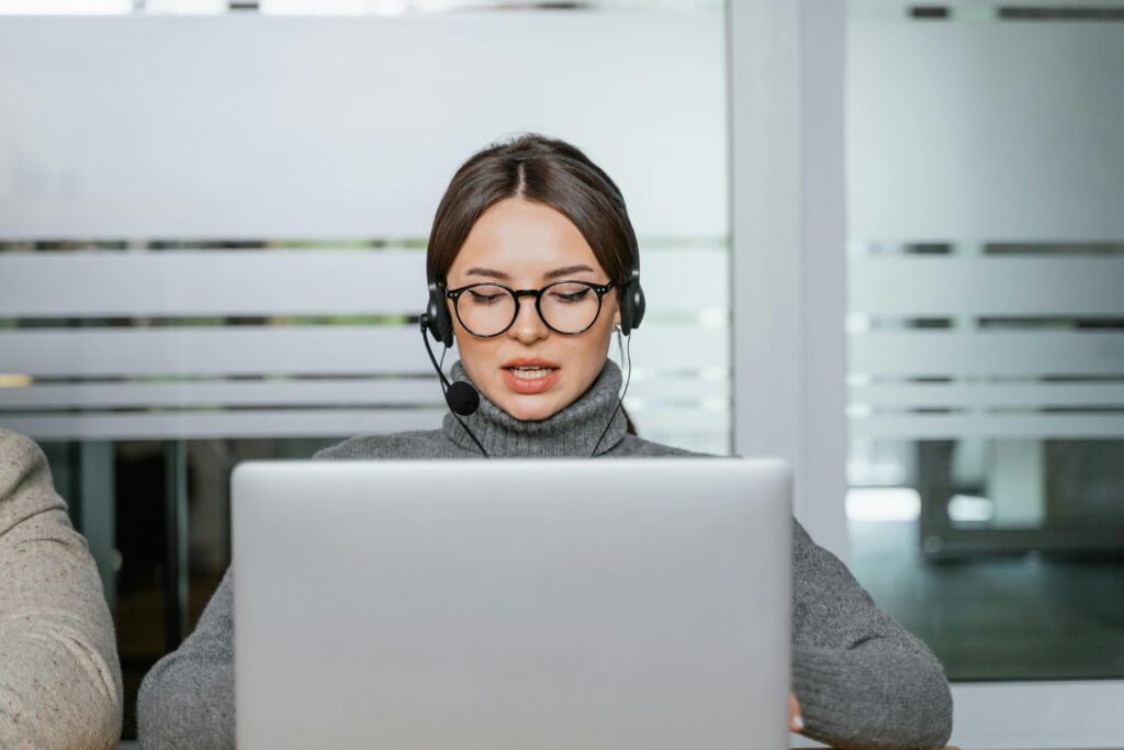 Women working on a laptop