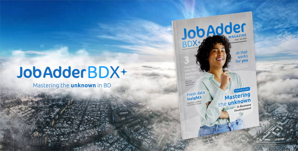 JobAdder BDX cover with a book in it