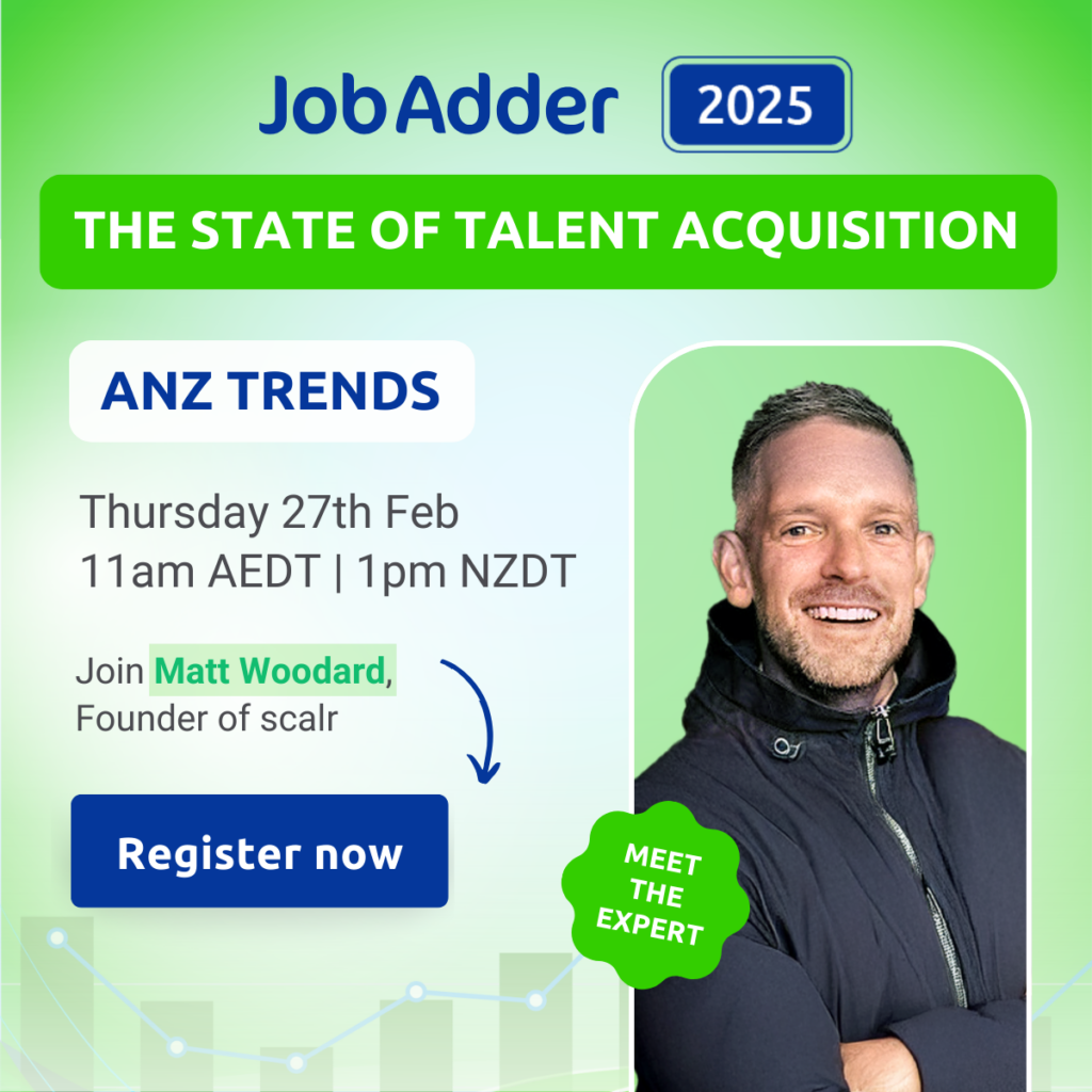 Matt Woodard on a Jobadder cover about anz trends